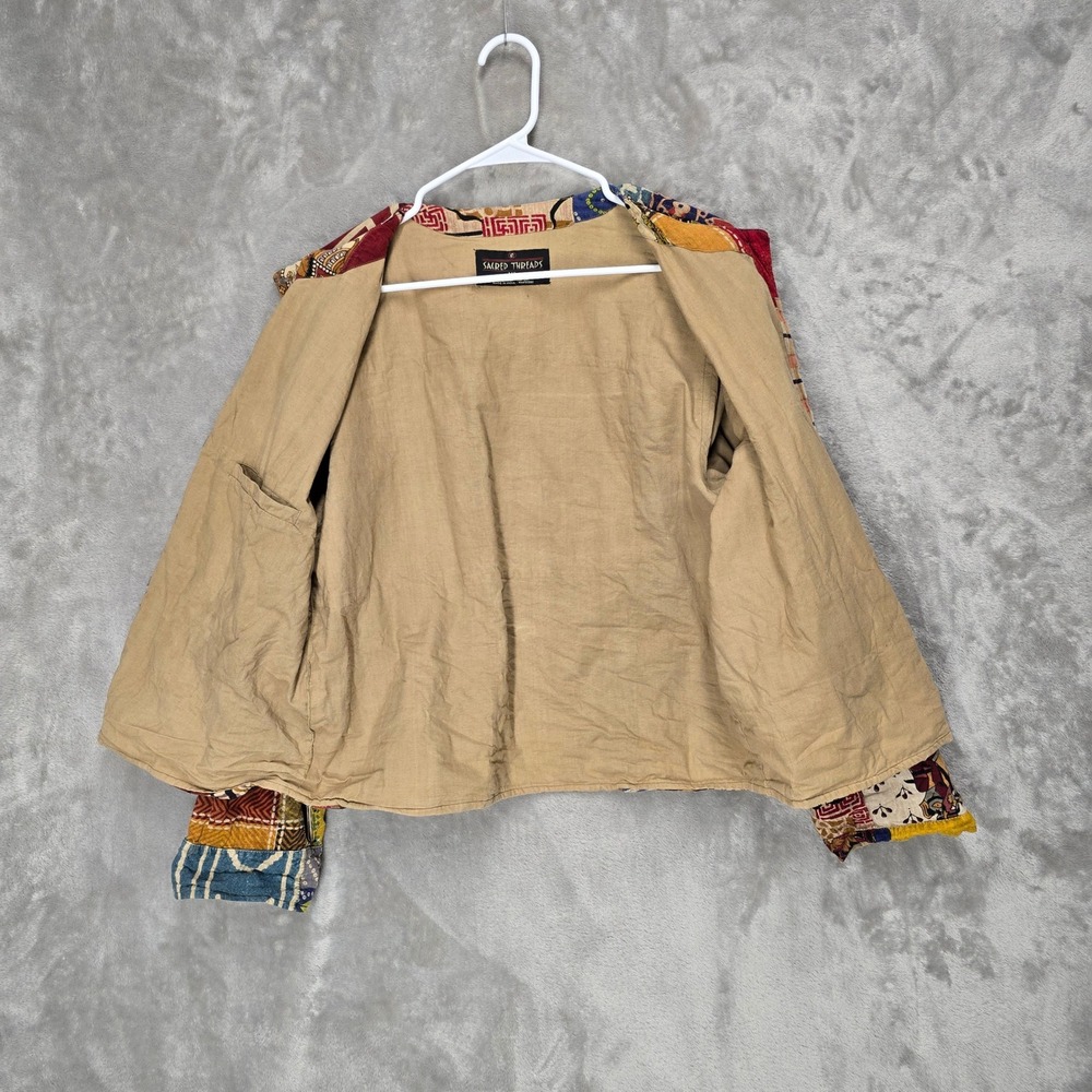 Sacred Threads Women's Medium Large Patchwork Jac… - image 5